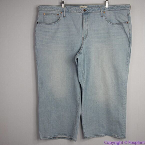 NEW Madewell‎ Plus Perfect Vintage Wide-Leg Crop Jean in Edmunds Wash, 28W - Picture 3 of 16